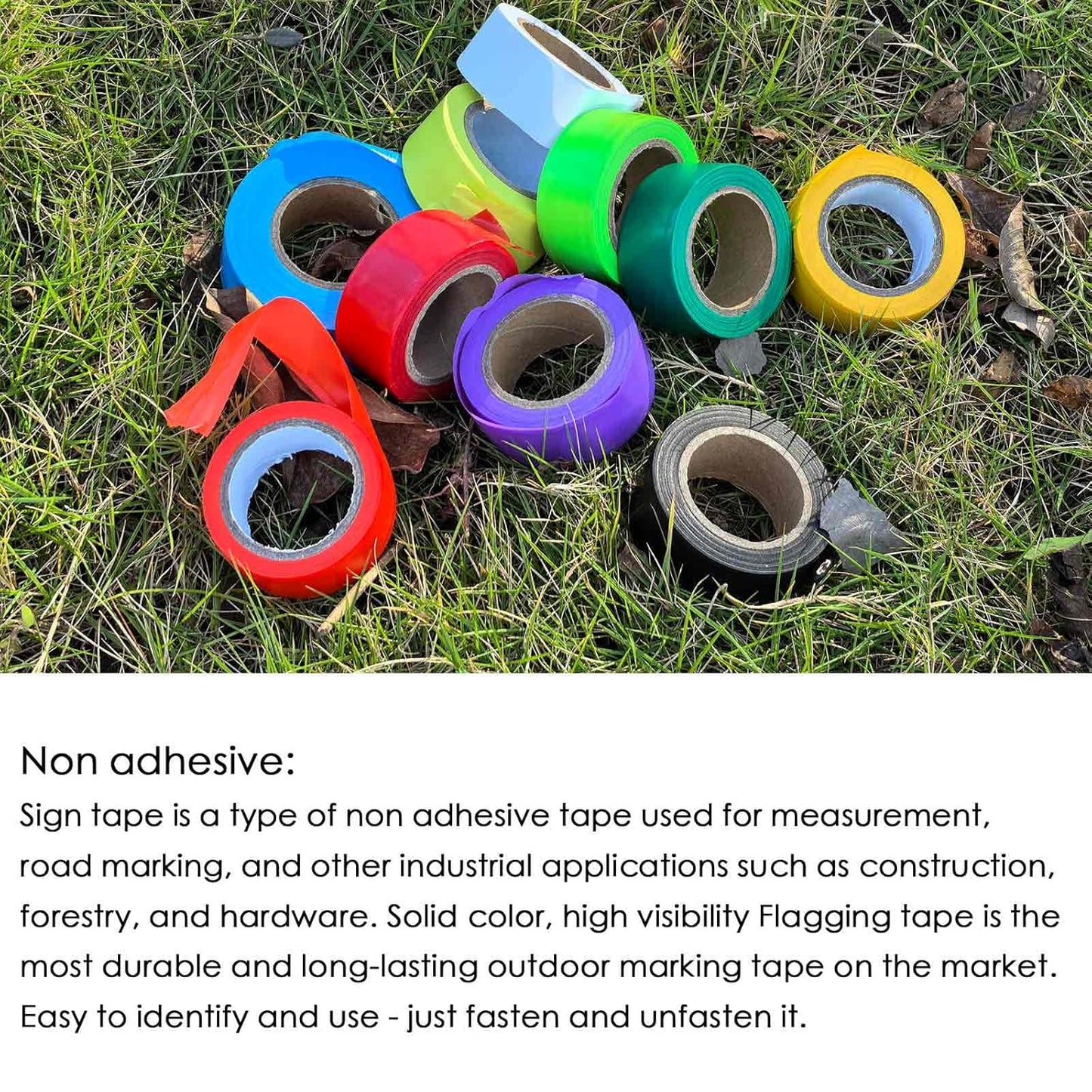 6 Pack Pink and Purple Flagging Tape, Light Violet Non-Adhesive Plastic Ribbon Neon Marking Roll, 1"*600ft, Marking Tape for Tree Marking, Hunting, Boundaries and Hazardous Areas,Trail Marking