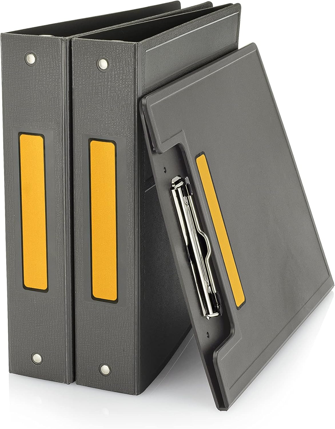 Carstens Adhesive Sticker Labels, 5 3/8” x 1”, Binder Labels for 1” Ring Binder Spines, Goldenrod, Roll of 200