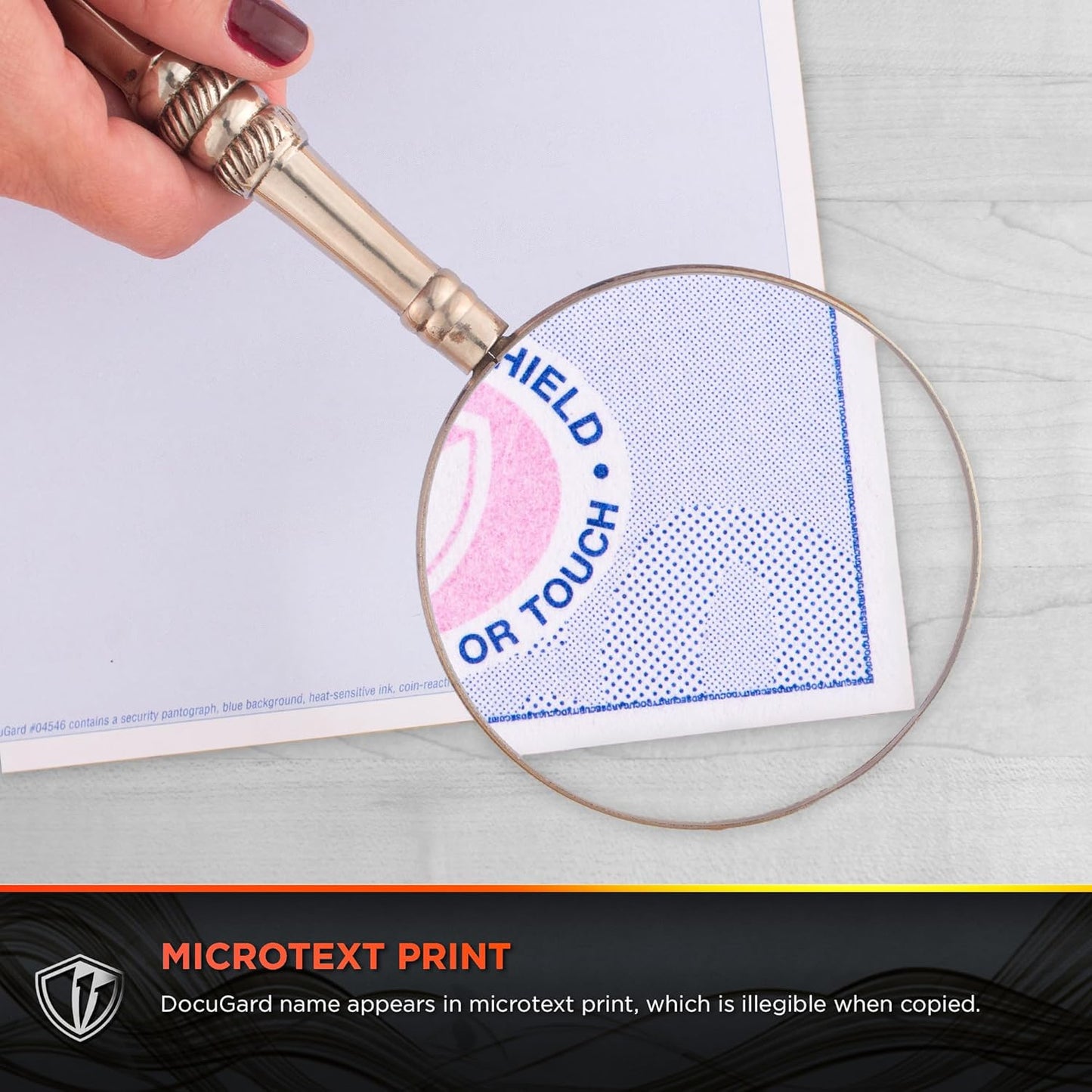 DocuGard Advanced Blue Multi-Purpose Security Paper, 7 Features, 8.5 x 11 Inches, 24 lb, 2500 Sheets (04546C)