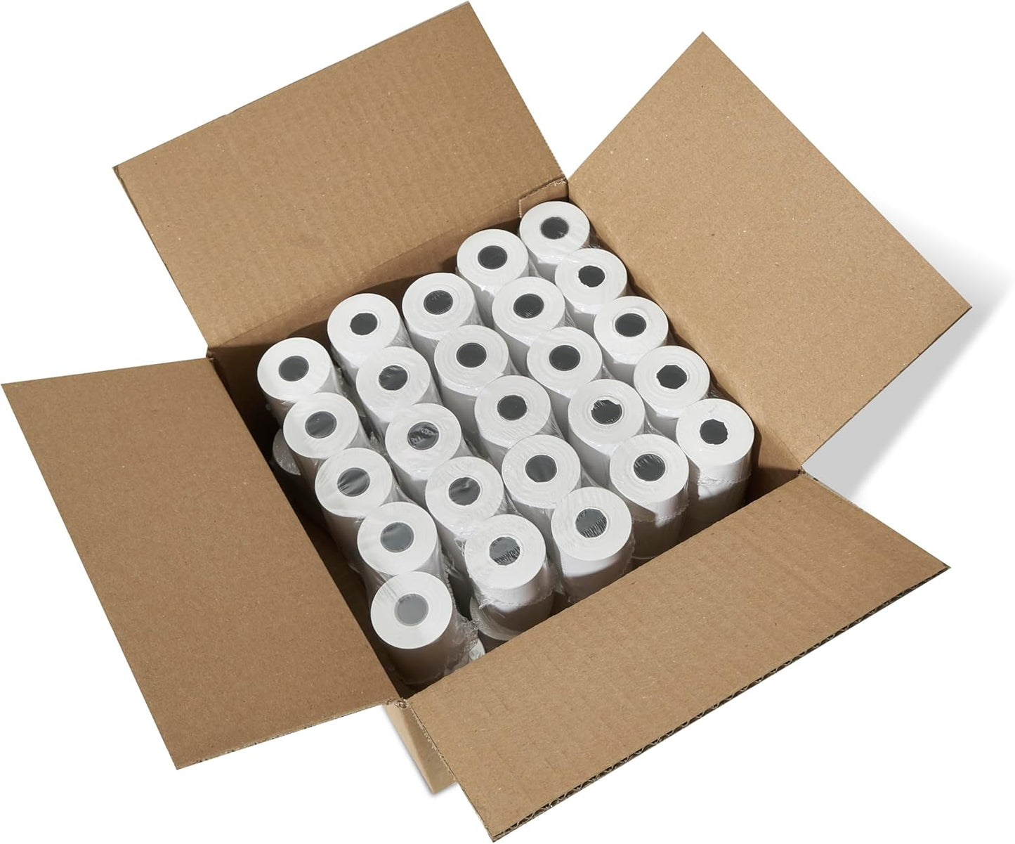 2-1/4"" x 75' Thermal, 25 Rolls, Compatible with Verifone Vx520, Ingenico ICT220 ICT250, First Data FD400, Veeder Root TLS350, and More