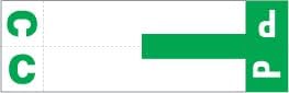 Doctor Stuff - File Folder Labels, Alphabet Letters, C/P, Compatible with Smead NCC - SNCC Series Alpha Stickers Dark Green, 1-5/32" x 3-5/8, 100/Package