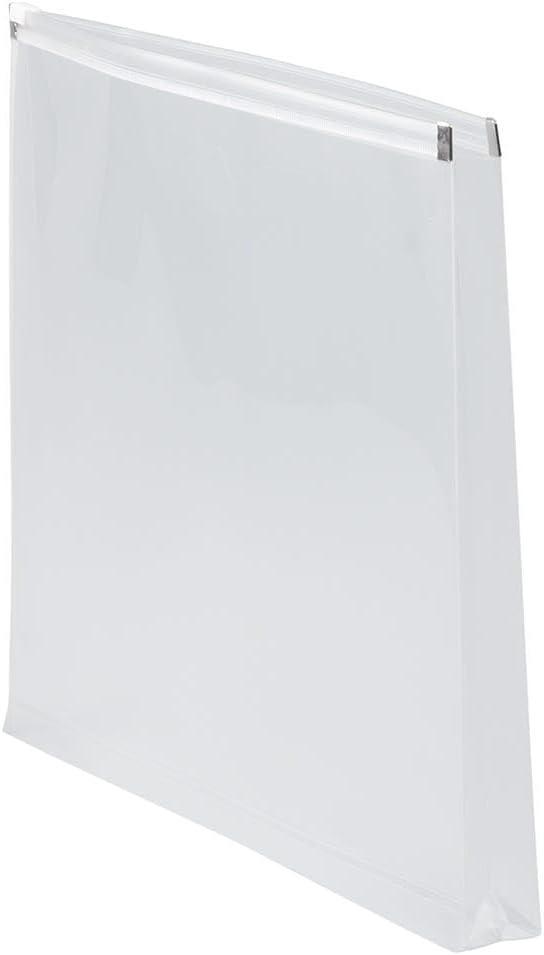 JAM PAPER Plastic Envelopes with Zip Closure - Letter Booklet - 9 3/4 x 13 - Clear - 3/Pack