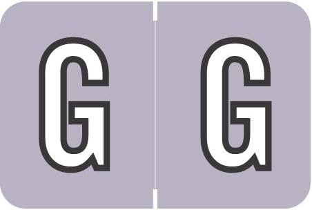 Doctor Stuff - File Folder Labels, Alphabet Letter G, Barkley/Sycom FABKM - BRAM Series Compatible Alpha Stickers, Lavender, 1" x 1-1/2", 126 Labels/Package