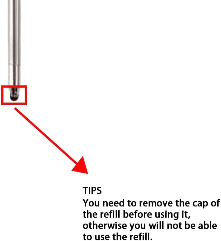 Refill 2.75" (20pcs) Replaceable Ballpoint Pen Refill, Blue Ink 1mm midpoint Metal Refill (Blue Refill)