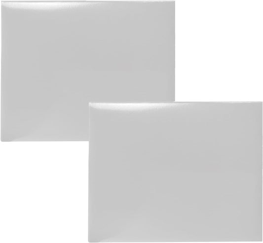 Certificate Holders 8.5"x11" Graduation Diploma Cover Document Leather Folders,White-2 Pack