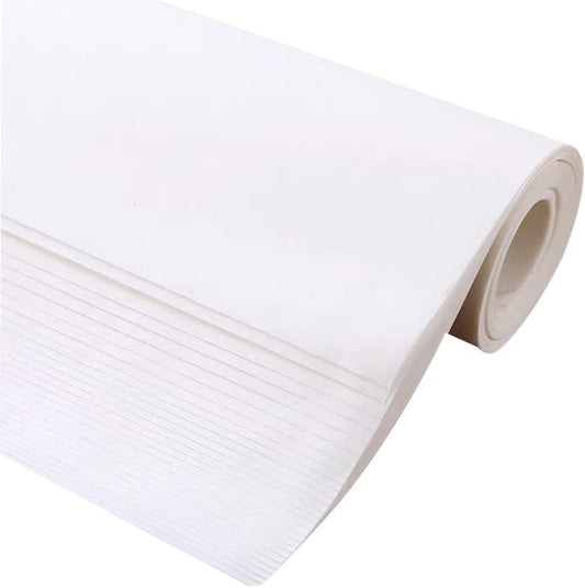 Chinese Blank Xuan Paper Raw, Calligraphy Brush Ink Writing Sumi Rice Paper Without Grids, White Sheng Xuan Paper for Beginner Intermediate Practice Painting Techniques (120 Sheets)