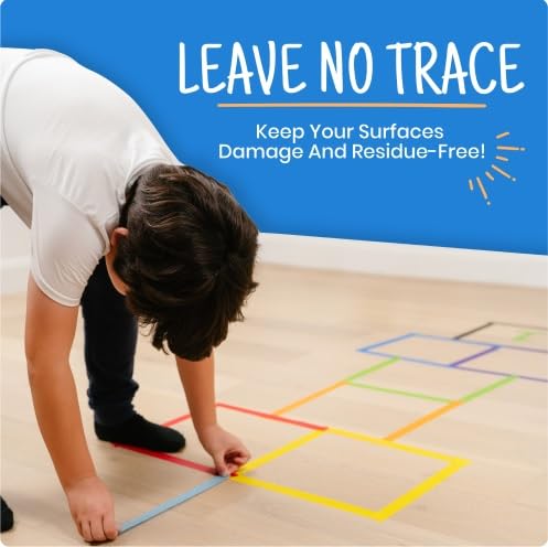 Colored Masking Tape - 6 Color Masking Tape Rolls - 990 Feet x 1 Inch Painters Tape - Colored Painters Tape Assortment - Painter Tape - Craft Tape - Labeling Colorful Masking Tape