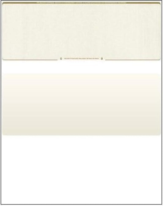 Compuchecks Gold Diamond Blank Check Paper - 500 Pack, 8.5 x 11 Inches, Laser & Inkjet Compatible, Security Business Checks with Voucher