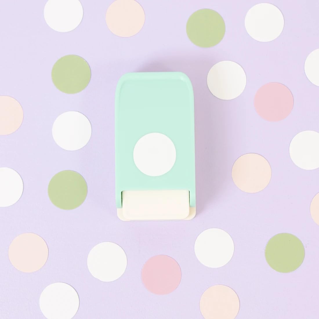 Craftelier - Multimaterial Circle Shaped Punch for Decorating Card Making, Scrapbooking and Craft Projects | Suitable for Many Materials | Circle Diameter 2.54 cm (1”) | Turquoise Color