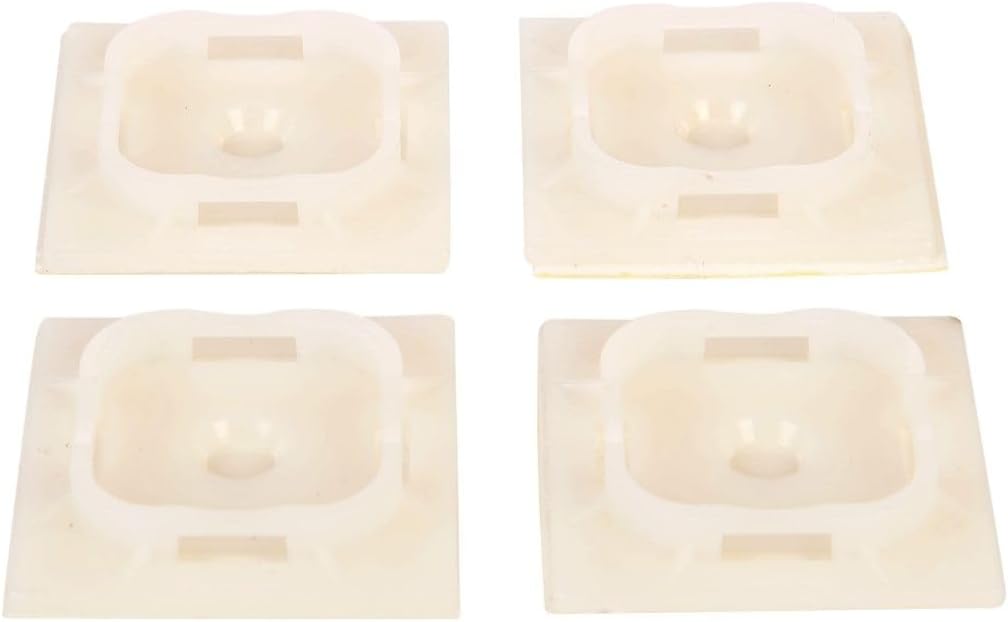 GTSE 18,000 Full Carton Of White/Clear Screw Mounts, Zip Ties Up To 0.2" Wide, Saddle Type Zip Tie Anchors