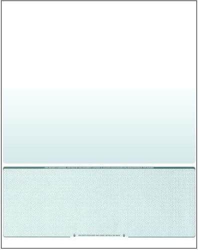 Compuchecks 2500 Blank Check On Bottom Stock Paper Compatible with QuickBooks and Versa Check (Green Diamond) Print Easy Your Secure Computer Laser Checks for Business Payroll Or Personal Use