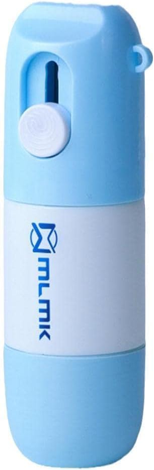 Blue Thermal Paper Correction Fluid with Unboxing Knife,Portable Information Anti-Leakage Protection Correction Fluid,2 in 1 Privacy Protection Artifact for Package Labels Bills