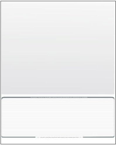 Compuchecks 2500 Blank Check On Bottom Stock Paper Compatible with QuickBooks and Versa Check (Platinum Pinstripe) Print Easy Your Secure Computer Laser Checks for Business Payroll Or Personal Use