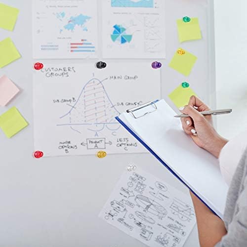 Ant Mag Magnetic Push Pins Strong Push Pin Magnets for Fridge Whiteboards Calendars Maps in School & Office Pack of 18 Black