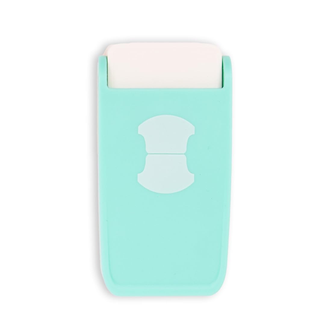 Craftelier - Multimaterial Rounded Tab Shaped Punch for Creating Custom Tabs on Craft Projects | Suitable for Many Materials | Tab Size 4 x 2.7 cm (1.6“ x 1.1”) | Turquoise Color