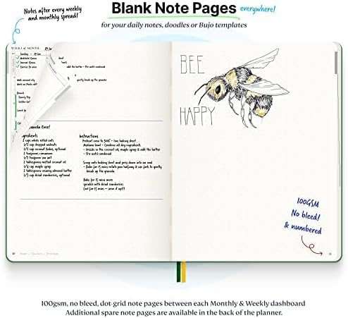 Roterunner Purpose Planner Notebook B5 7.5”x9.8” Undated Planner 2025 Daily Weekly and Monthly Productivity Goal Setting Tool for Work Home ADHD Planner for Adults Self Care Journal (Purple Softcover)