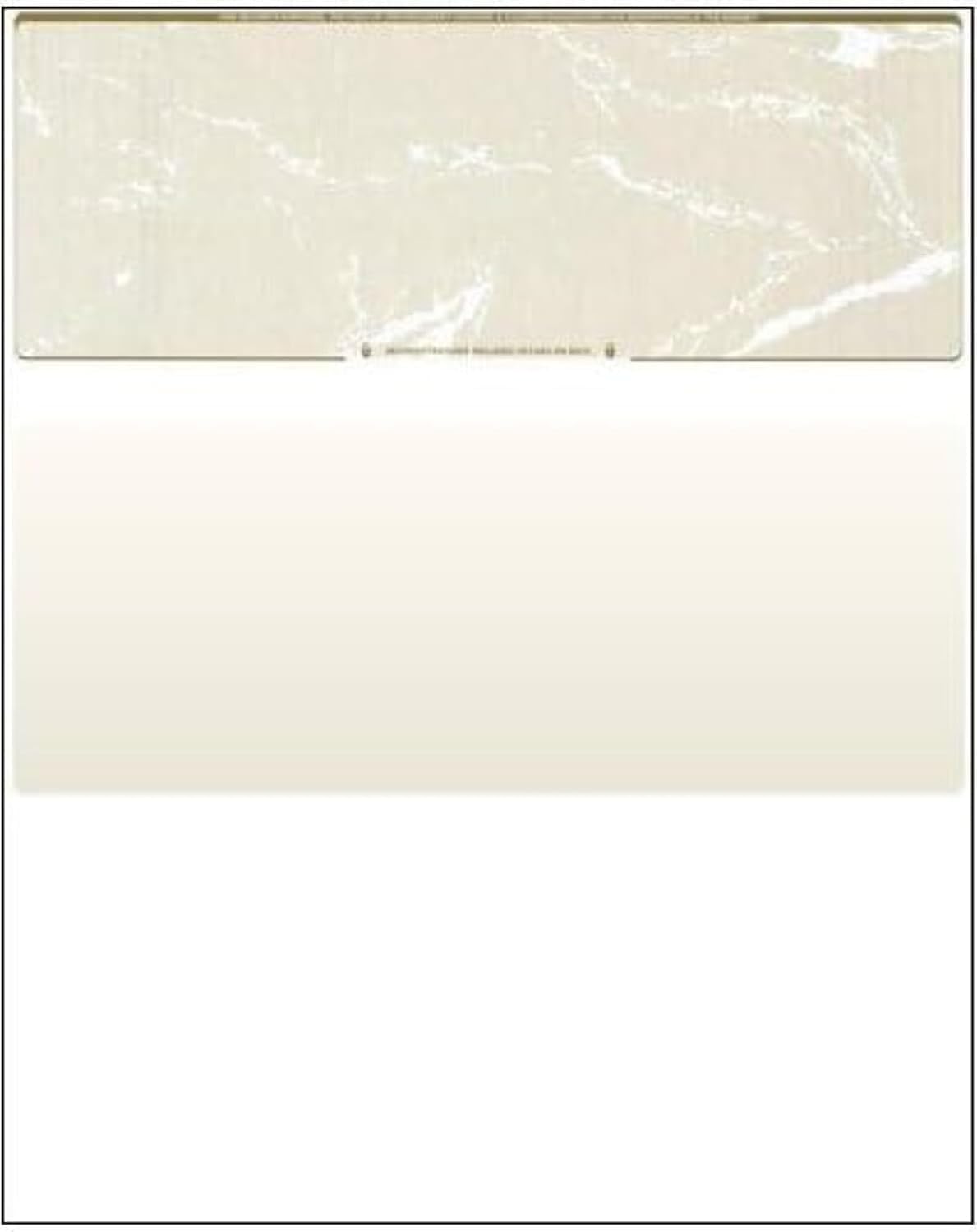 Compuchecks Top Blank Check Paper - 250 Pack, Quick-Books & Laser Printer Compatible - Security Business Checks with Voucher - 8.5" x 11" Gold Marble