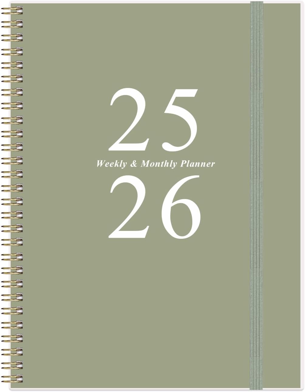 2025-2026 Planner - Weekly & Monthly Planner Spiral Bound from July 2025 - June 2026 with Monthly Tabs, Inner Pocke, 8.5" x 11", Teal