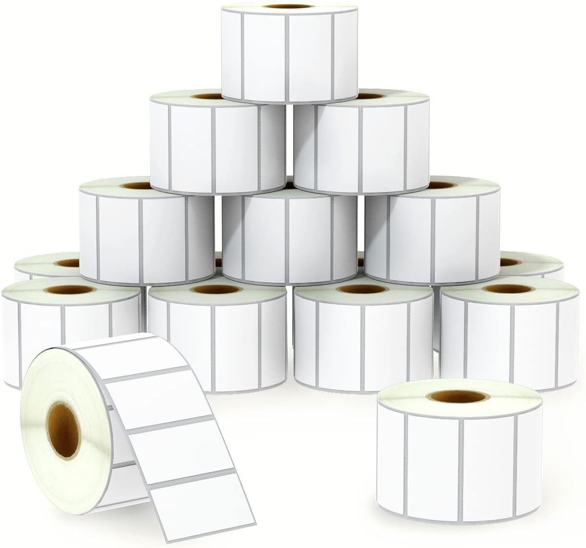 BETCKEY - 2" x 1" (51 mm x 25 mm) UPC Barcode & Address Labels Compatible with Zebra & Rollo Label Printer,Premium Adhesive & Perforated [16 Rolls, 20800 Labels]