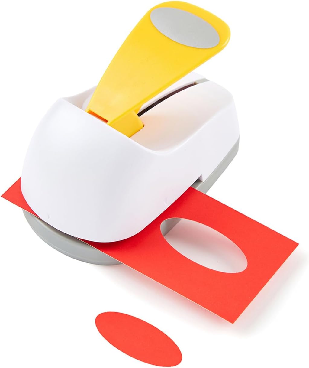 Craft Lever Punch 2 inch Oval Paper Punch Professional Tool for Paper Crafting DIY Projects，Gifts，Stationery，Education，Greeting Cards Arts Fun Projects