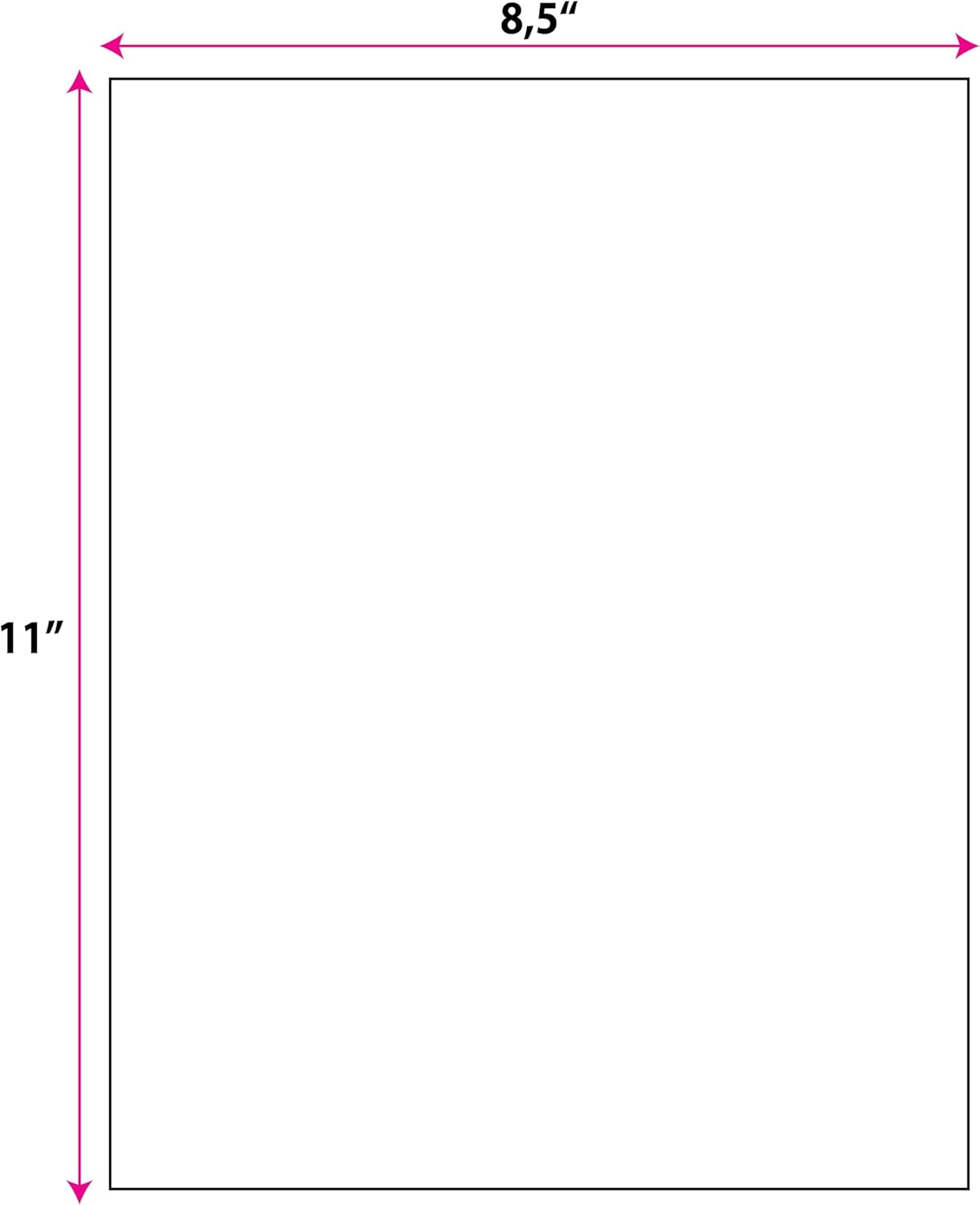 Cover up Blockout Full Sheet Labels Shipping Mailing Stickers Cover Old Barcodes & Addresses– Bulk Pack High-Opacity (500, 8.5x11) Back Block Laser & Inkjet Printers Shipping Mailing Labels