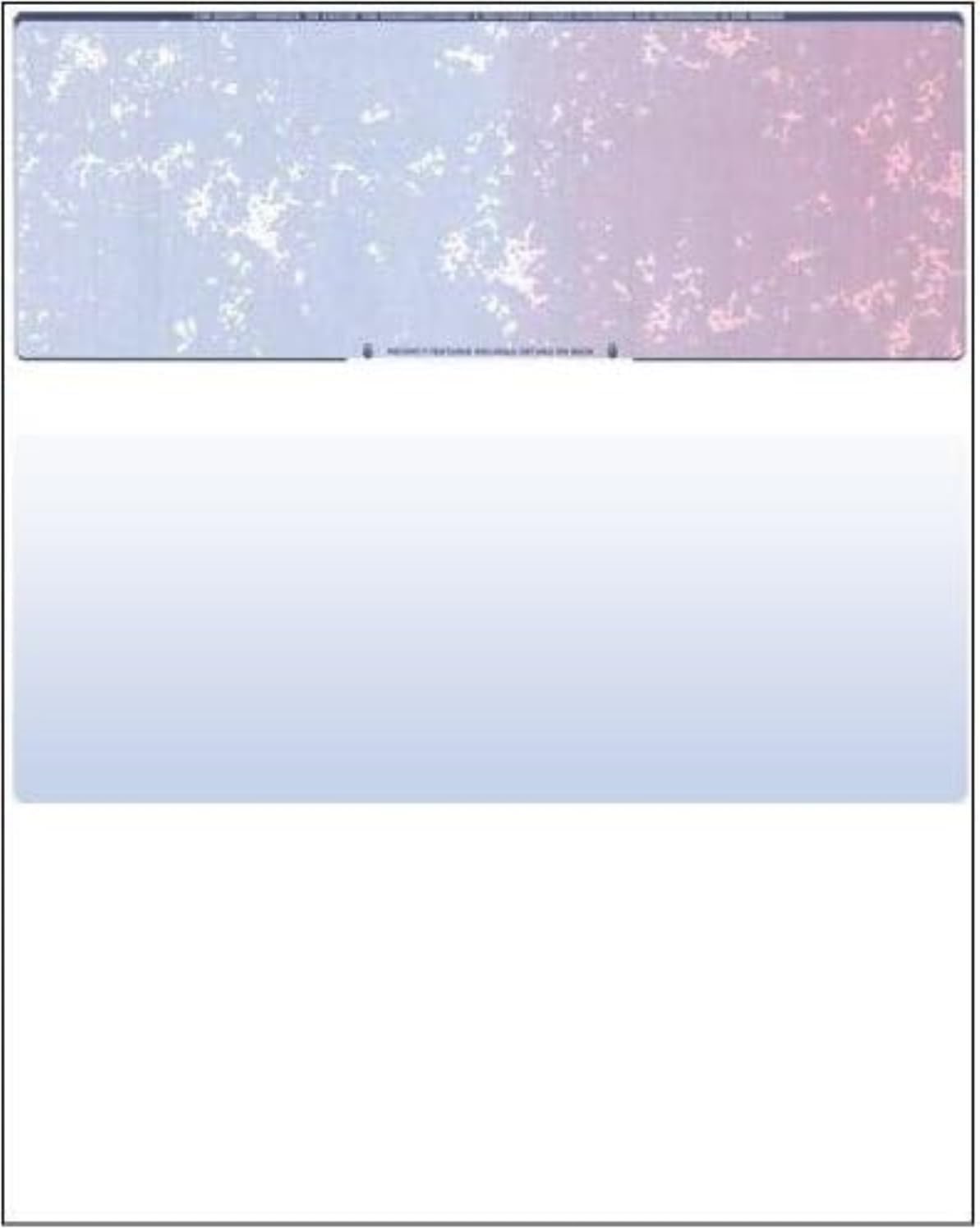 Compuchecks Check on Top Blank Check Paper - 1000 Pack, Quick-Books & Laser Printer Compatible - Security Business Checks with Voucher - 8.5" x 11" Blue/Red Prismatic