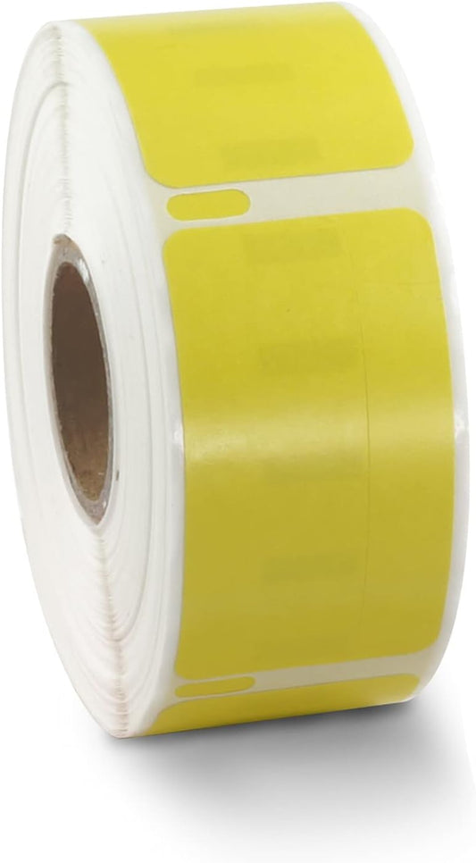 BETCKEY Colored Labels Compatible with Dymo 30330 (3/4" x 2") Small Multipurpose Labels, Compatible for Dymo LabelWriter Thermal 450, 4XL & Zebra Desktop Printers [2 Rolls, Yellow]