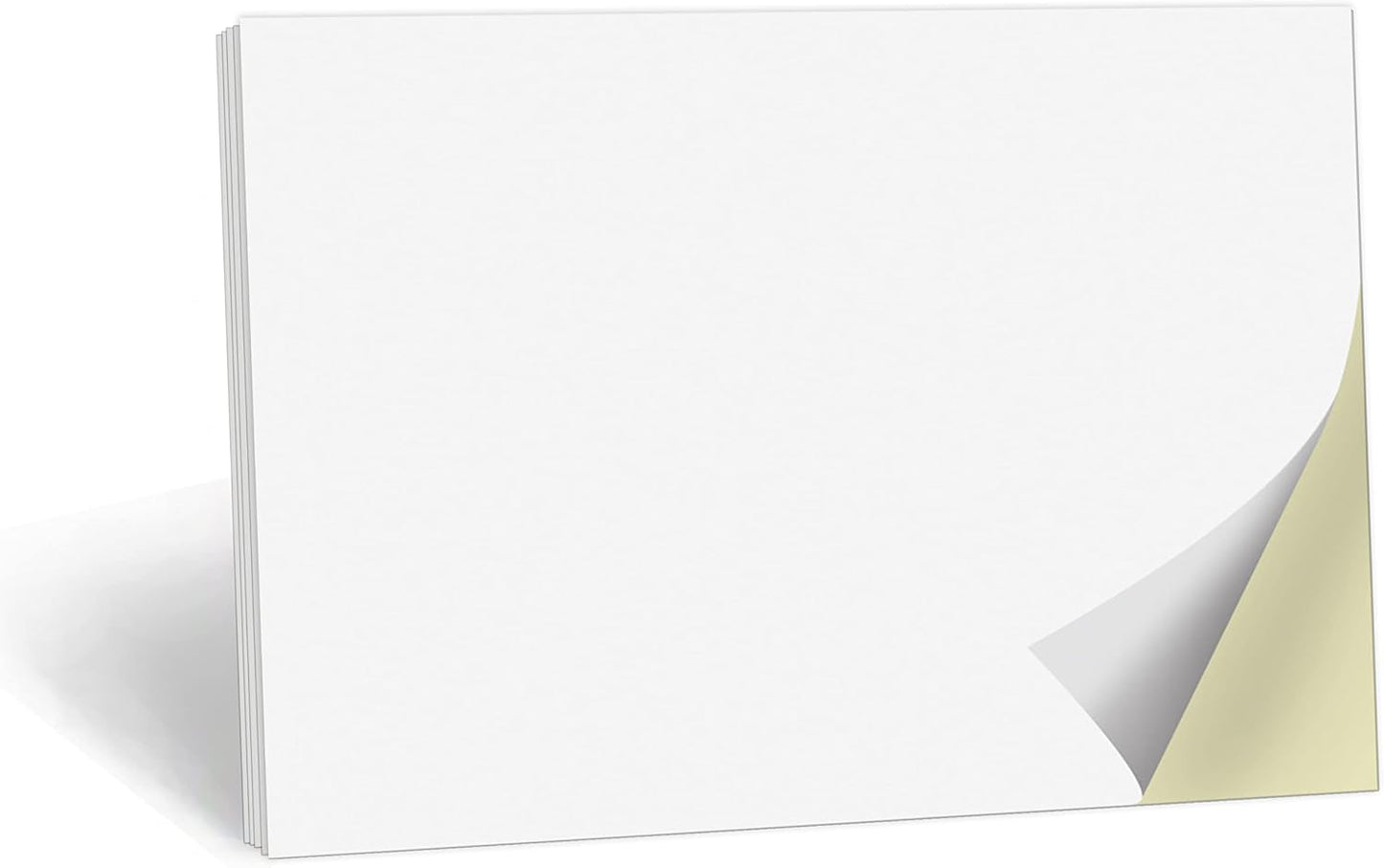 321Done 2-Part Blank Carbonless Pad, 4.25x5.5 Landscape, Made in USA, Cute Carbon Copy Notebook for Memos, Sketching, Notes, Craft Boutique Business Receipt (50 Sets) White/Yellow