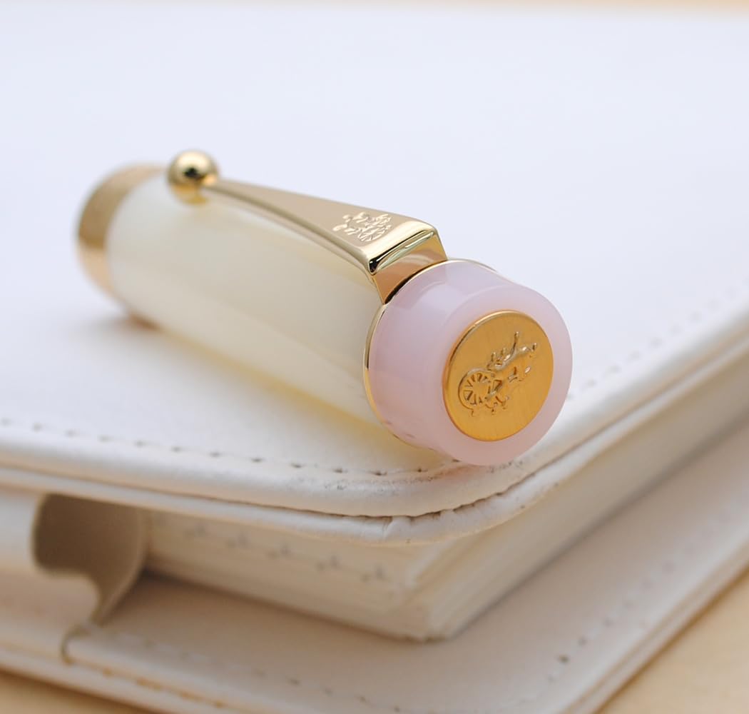 JINHAO 100 Fountain Pen with Ink Converter (Medium Nib 0.7mm, Light Pink)