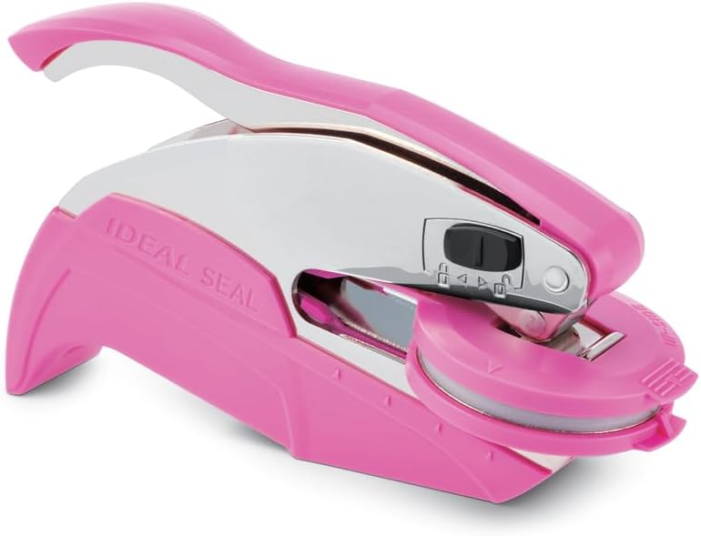 Book Embosser Personalized with Fancy Monogram Initial in Center, Custom Round Library Book Embossing Tool, Teacher School Book Stamp, Ex Libris Embosser, Gift for Book Lover