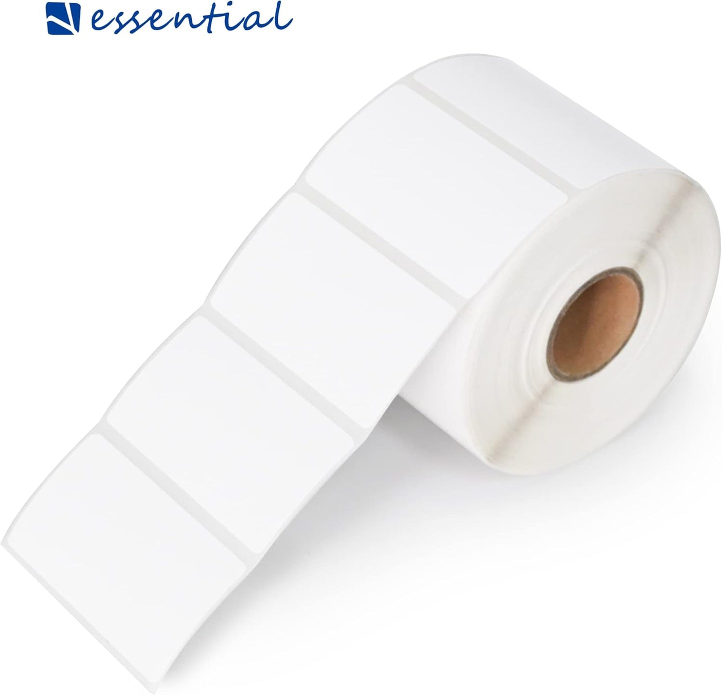 ESSENTIAL 2.25"x 1.25" (57mm ×32mm) White Direct Thermal Barcode Labels, Shipping Labels, Compatible with Zebra & Rollo Label Printer, 1000 Labels of Roll (1 Roll)