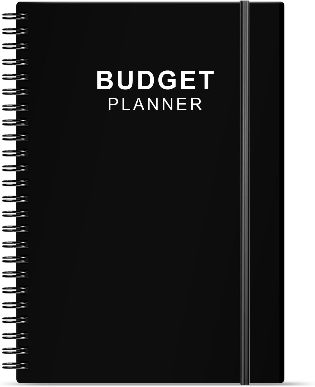 Budget Planners - Monthly Finance Organizer with Expense Tracker. 2025 Budgeting Book for 12 Months, Finance Planner, Start Anytime, 5.8" x 8.3", Black
