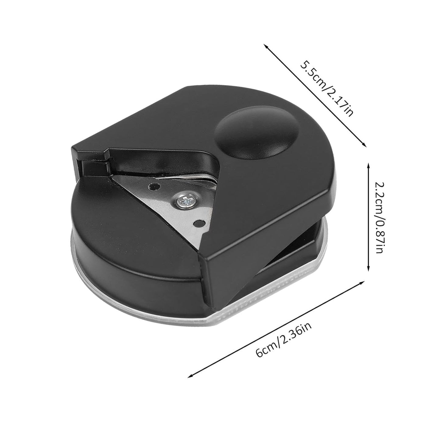 Corner Round Edge Cutter Rounding Tool for Paper Crafts, Paper Cutting, and Edge Shaping, Round Corner Multifunctional for Card Making and Scrapbookin Punches and Crafts (Black)