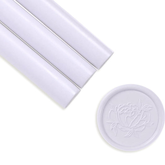 UNIQOOO Light Lavender Glue Gun Sealing Wax Sticks for Wax Seal Stamp - Perfect for Wedding Invitations, Thank You Card, Mails, Wine Gift Wrapping, Christmas Gift, Pack of 8