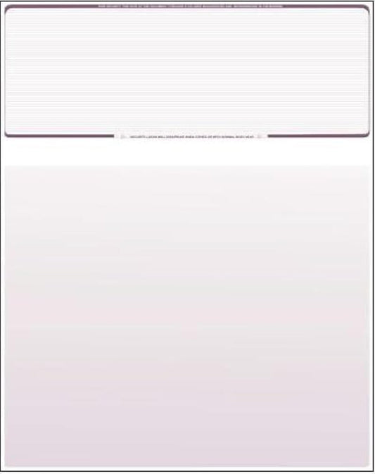 Compuchecks Top Blank Check Paper - 1000 Pack, Quick-Books & Laser Printer Compatible - Security Business Checks with Voucher - 8.5" x 11" Burgundy Pinstripe