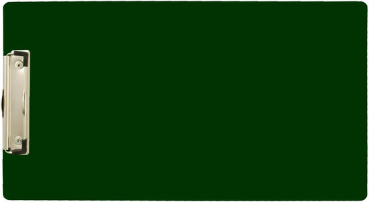 8.5x14 Clipboard Acrylic Panel Featuring a Low Profile Clip Green