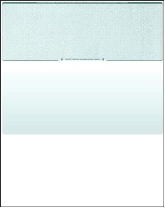 Compuchecks Blank Check Paper - 500 Pack - Computer Security Business Checks, QuickBooks & Laser Printer Compatible - Check On top, Voucher On Bottom - Check Paper Size 8 1/2-11 - Green Diamond