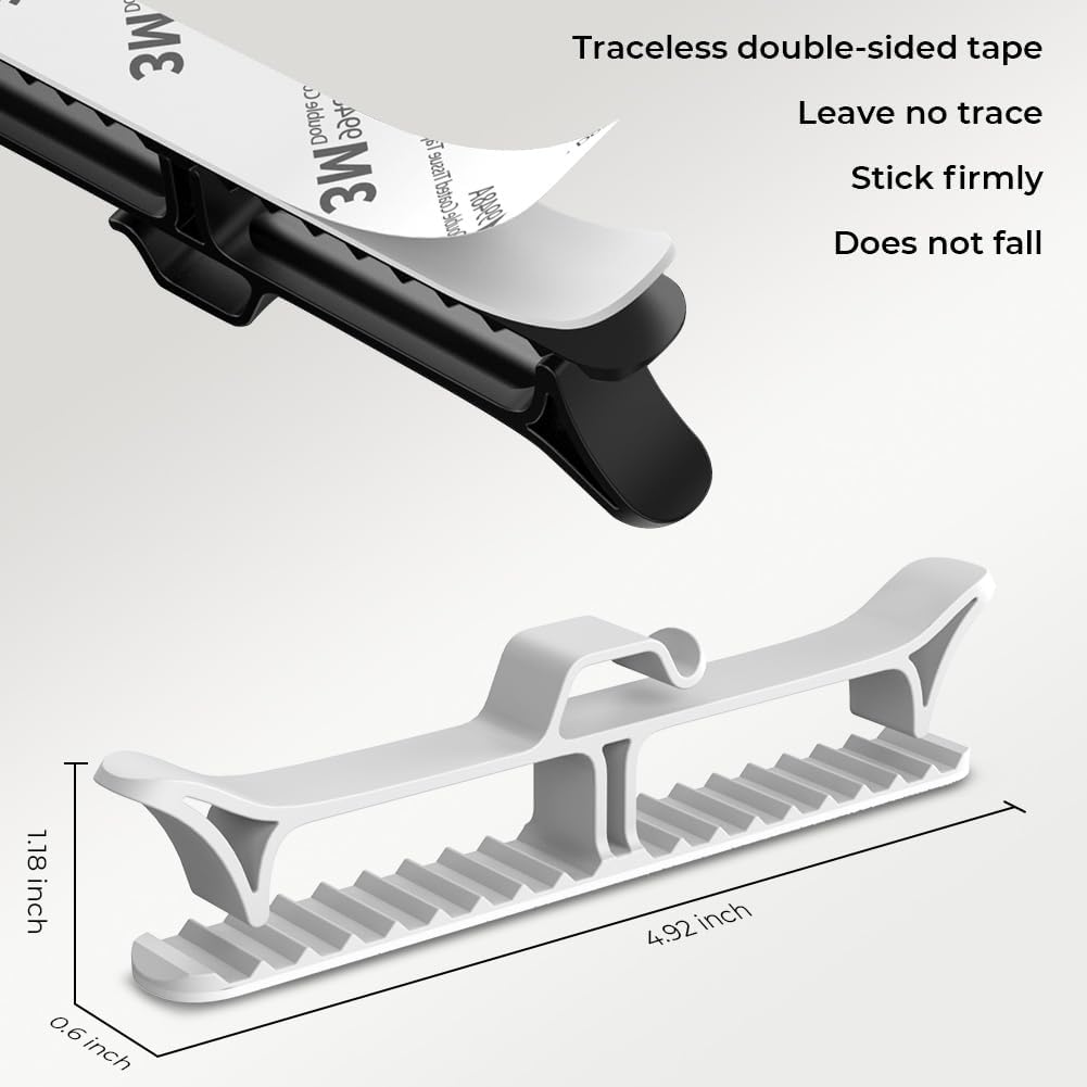 Cord Organizer | Organization and Storage for Kitchen Appliances,Cord Keeper,Cord Wrapper,Cord Holder for Air Fryer,Coffee Maker,Blender,Toaster,Table Lamps Cord-8 (White)