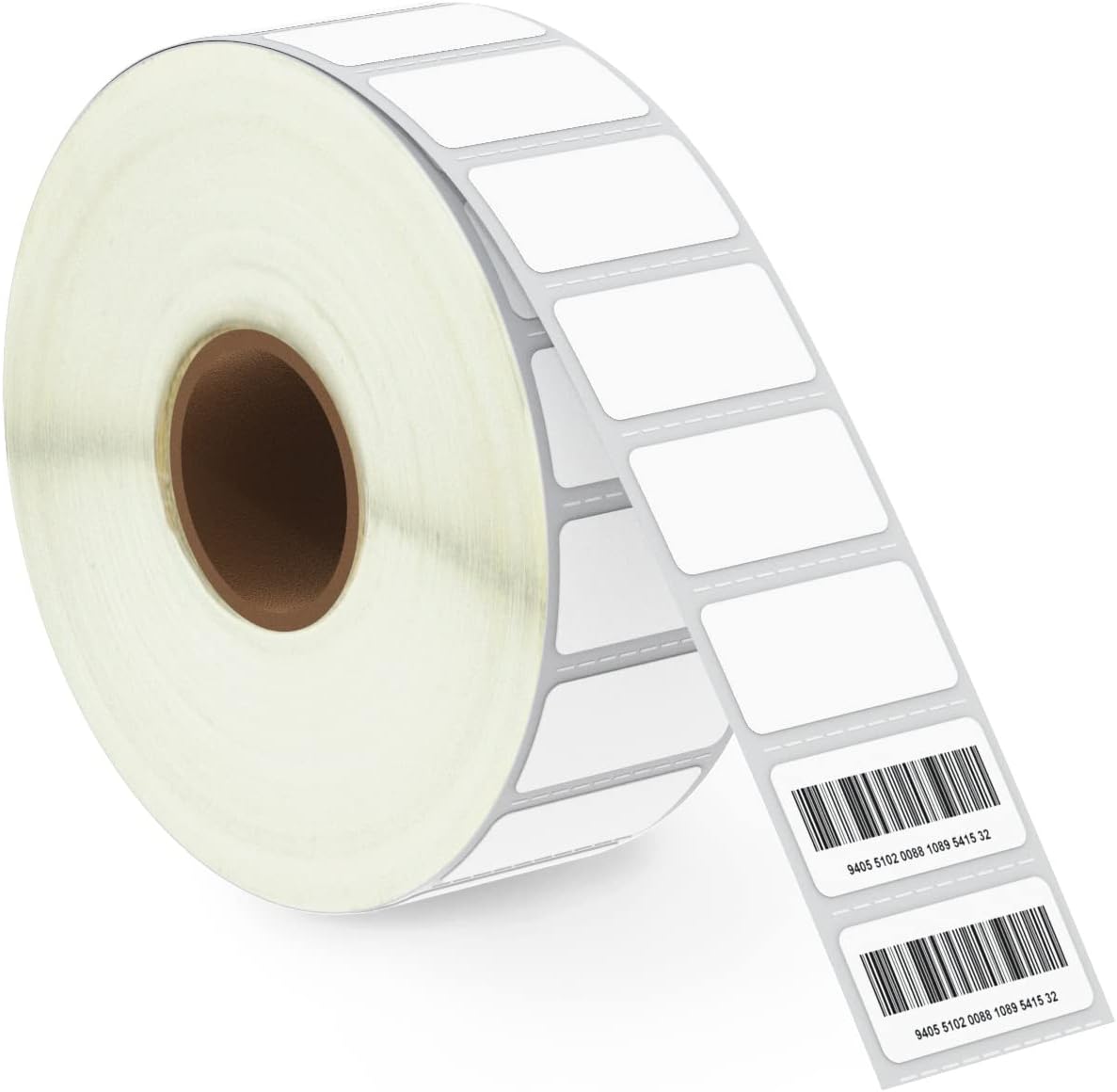 BETCKEY - 1" x 0.5" (25 mm x 13 mm) Small Labels Compatible with Zebra & More Label Printer,Premium Adhesive & Perforated [1 Rolls, 2430 Labels]