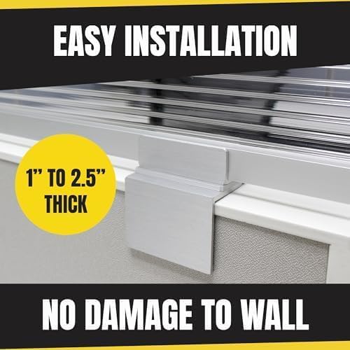 OBEX Screen Extender Polycarbonate Desk Privacy Panel & Divider for Office Cubicle, 18" x 24", Translucent