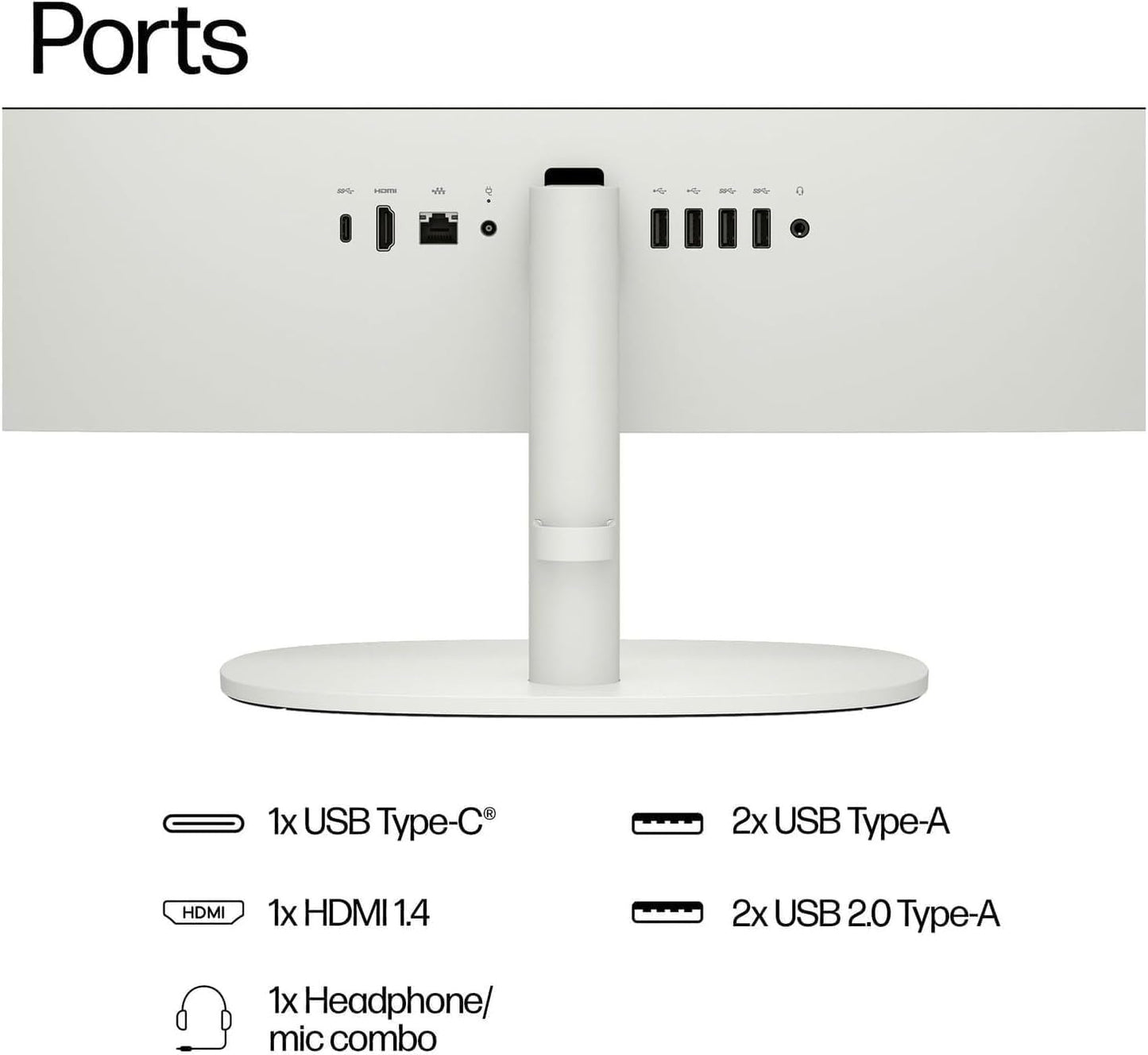 HP 2025 New 22 Inch All-in-One Desktop Computer • 20GB RAM • 1TB PCIe SSD • Intel CPU • Ultra-Quiet Design • Microsoft Office Trial • Wi-Fi 6 • White KB & Mouse • WOWPC Recovery USB • Windows 11
