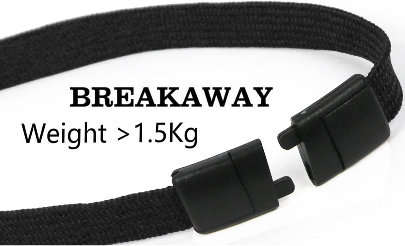 Bird Fiy Lanyards Safety Black Lanyards Neck Flat Premium Breakaway Badge Lanyard with J-Hook for ID Nametag Badge Holder (Black, 50 PCS)