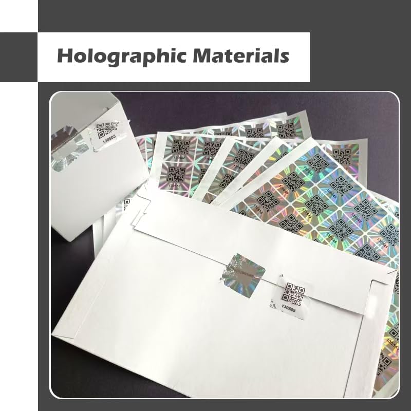 500pcs QR Code Hologram Warranty Void Sticker，Tamper Proof Security Seal Labels with Serial Number,Tamper evident Sticker(1x1 inch)…