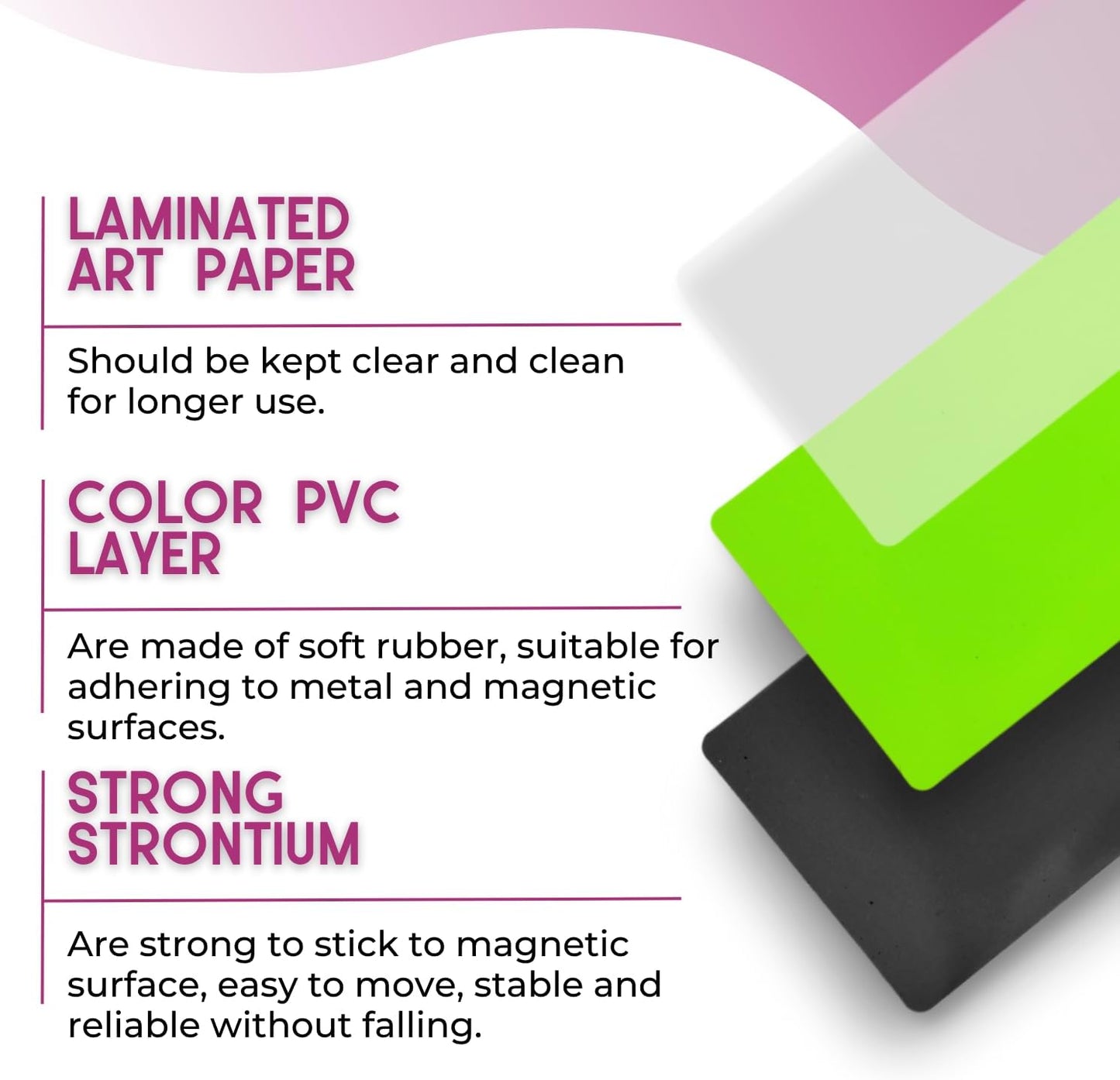 Availey 40 Pieces (3 x 2") - Full Colored Magnetic Dry Erase Labels - Reusable Strips for Classroom Home Office Garage Refrigerator Blank Writable Erasable Cards Name Tags Students Locker Shelf