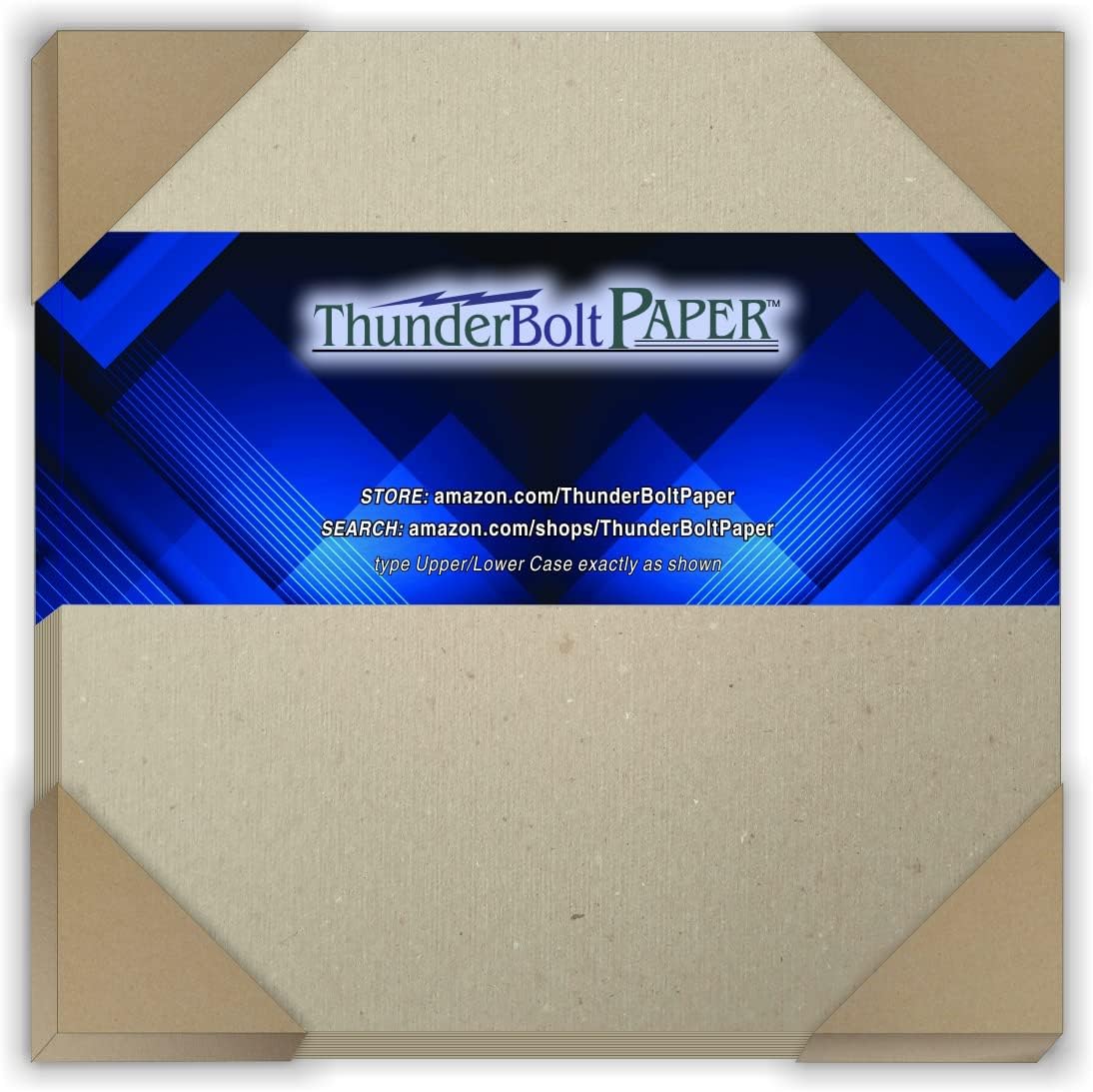 50 Sheets Chipboard 46pt (Point) 7 X 7 Inches Heavy Weight Scrapbook Square Size .046 Caliper Thick Cardboard Craft|Packing Brown Kraft Paper Board