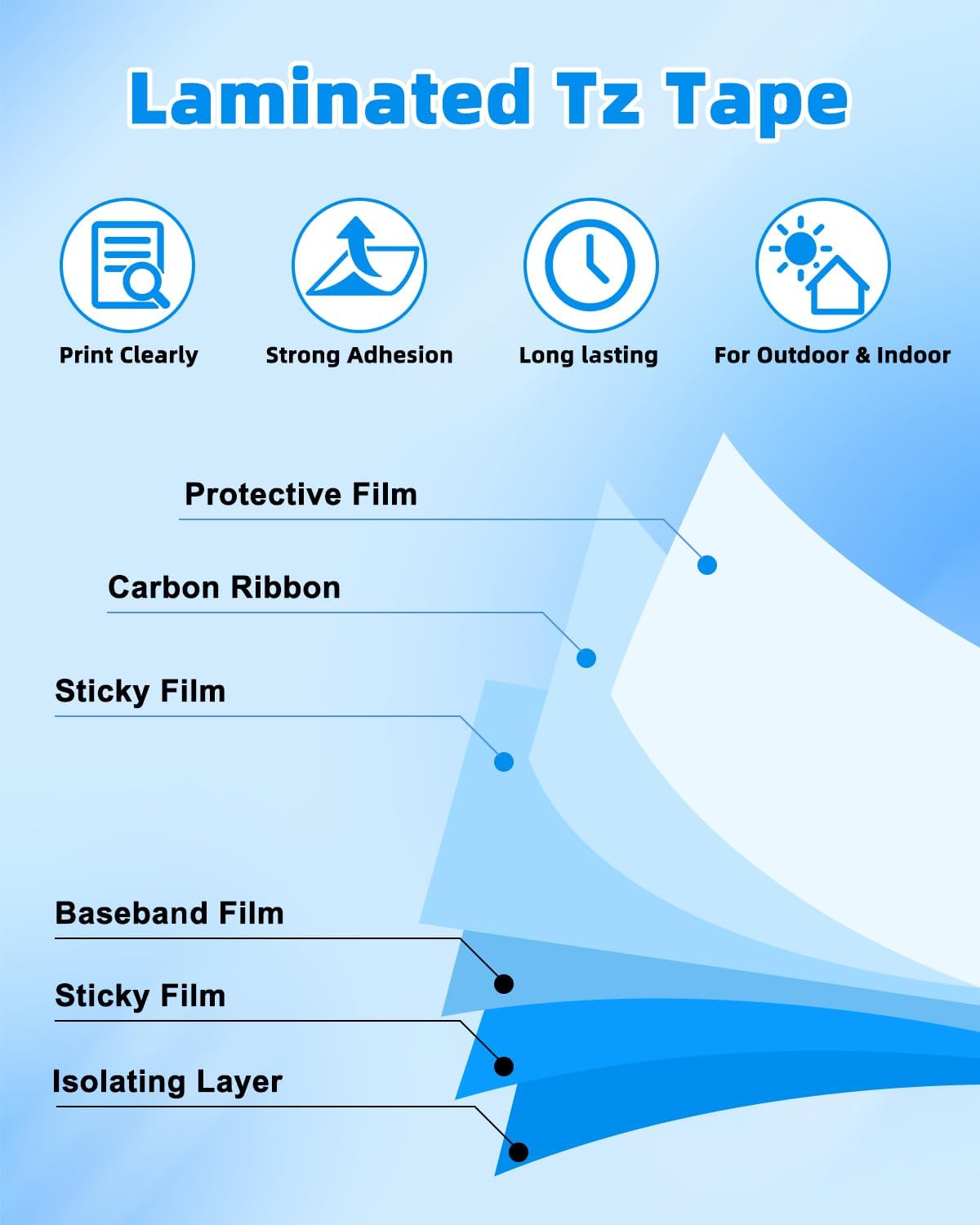 20-Pack Label Maker Tape Refills Replace for TZe-231 12mm 0.47 Laminated White Tze Tz Tape Compatible with Brother P Touch Label Maker PT-D210 PT-H110 PT-D220 PT-1880 1180 2030 Black Ink on White