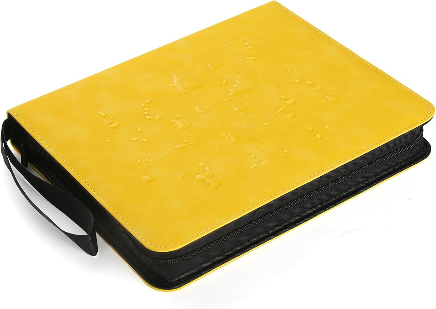 720 Card Binder, Premium Trading Card Binder, 9 Pocket Double Sided Pocket PU Card Collection Binder, Collector Card Album, Card Folder for MTG, TCG, Sports Cards, Game Cards (Yellow)