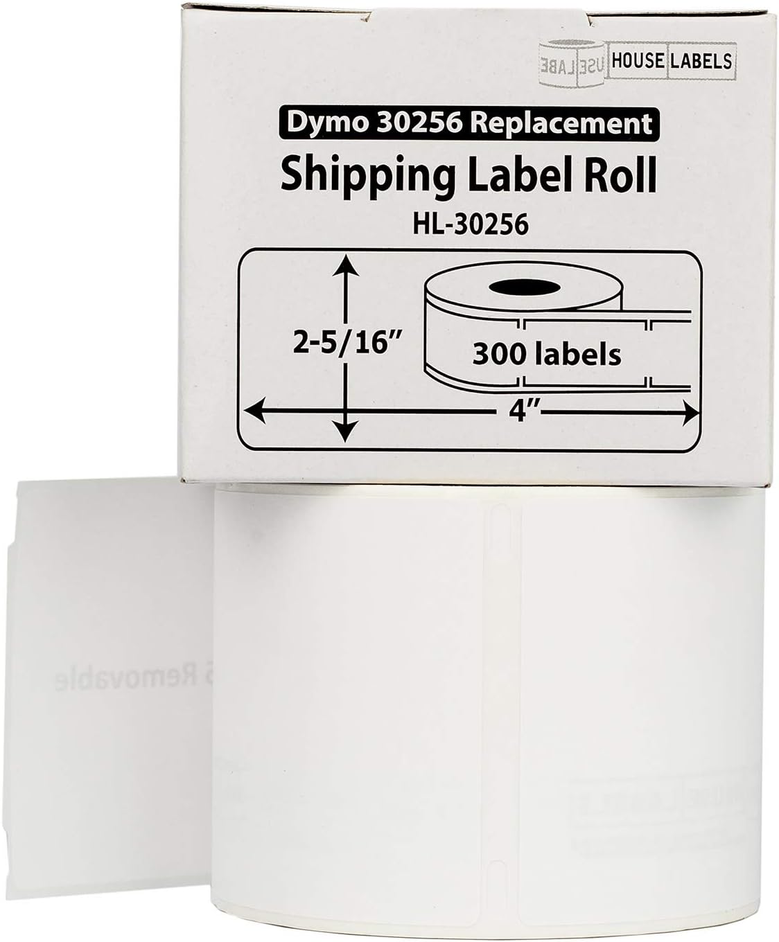 6 Rolls; 300 Labels per Roll of DYMO-Compatible 30256 Large Shipping Labels (2-5/16" x 4") - BPA Free!