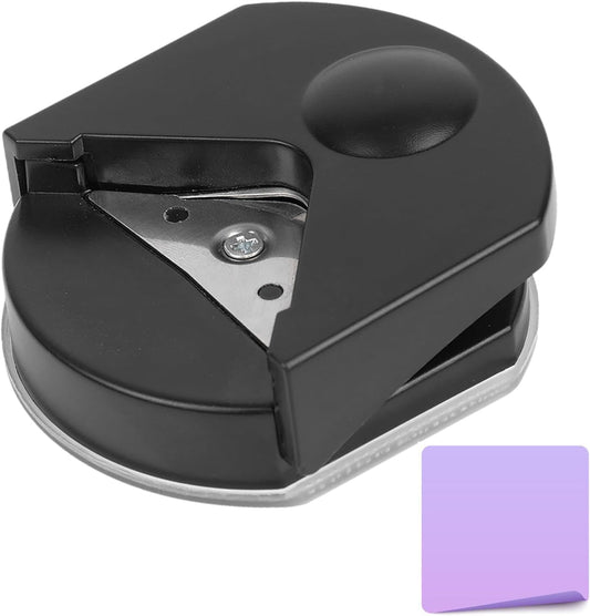 Black Corner Rounder Punch 4mm Corner Cutter Tool | Mini Portable Round Corner Trimmer Cutter for Card Photo Card Making Projects Postcard Laminate Scrapbook Supplies 4mm