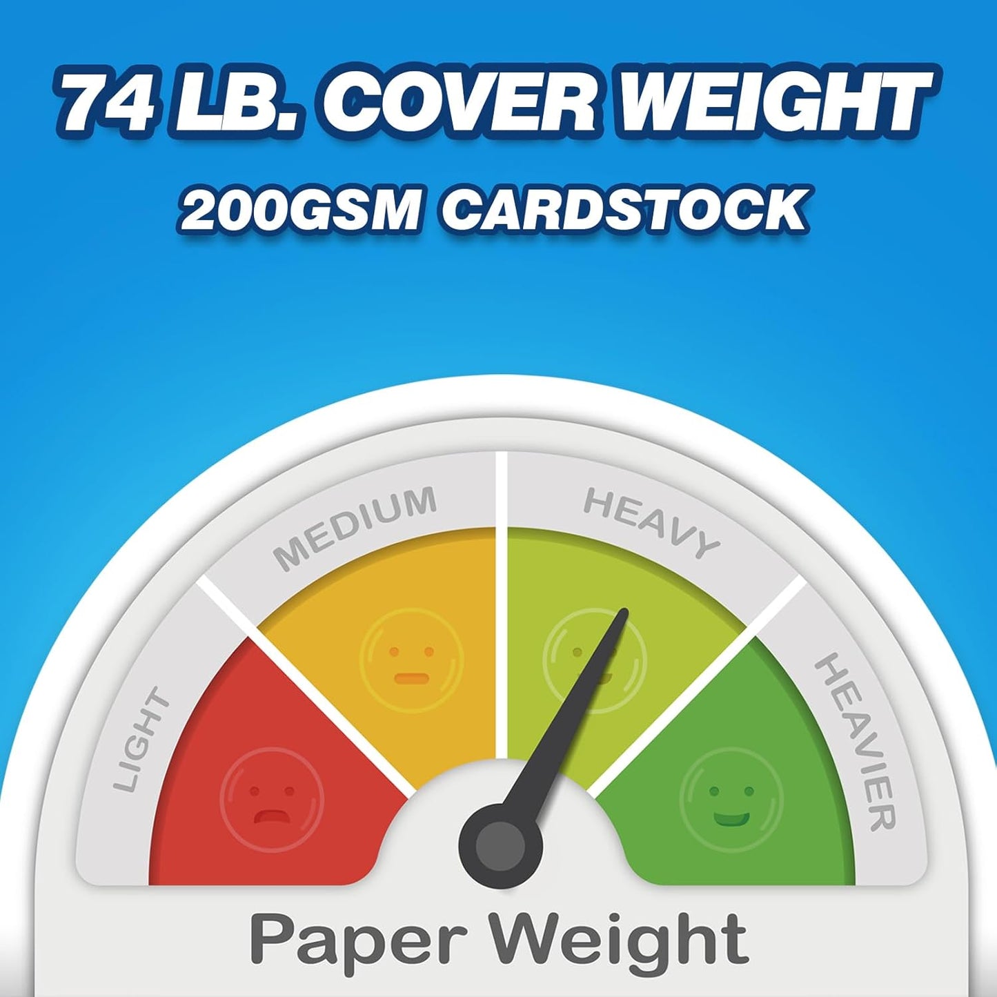 Chell 200 Count Blank Index Cards 5x8 Inch Heavyweight, No Bleed-Through, Double Side Unlined, 74 lb. Cover Weight, White